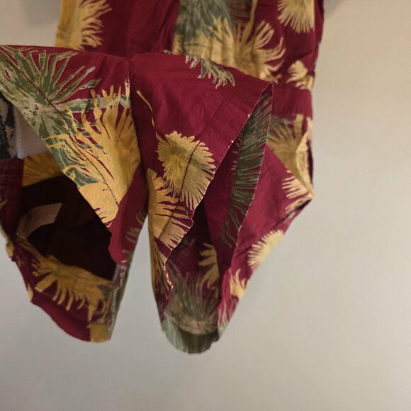 Free People Palm Leaf Malibu Hawaiian Romper XS - Picture 6 of 6